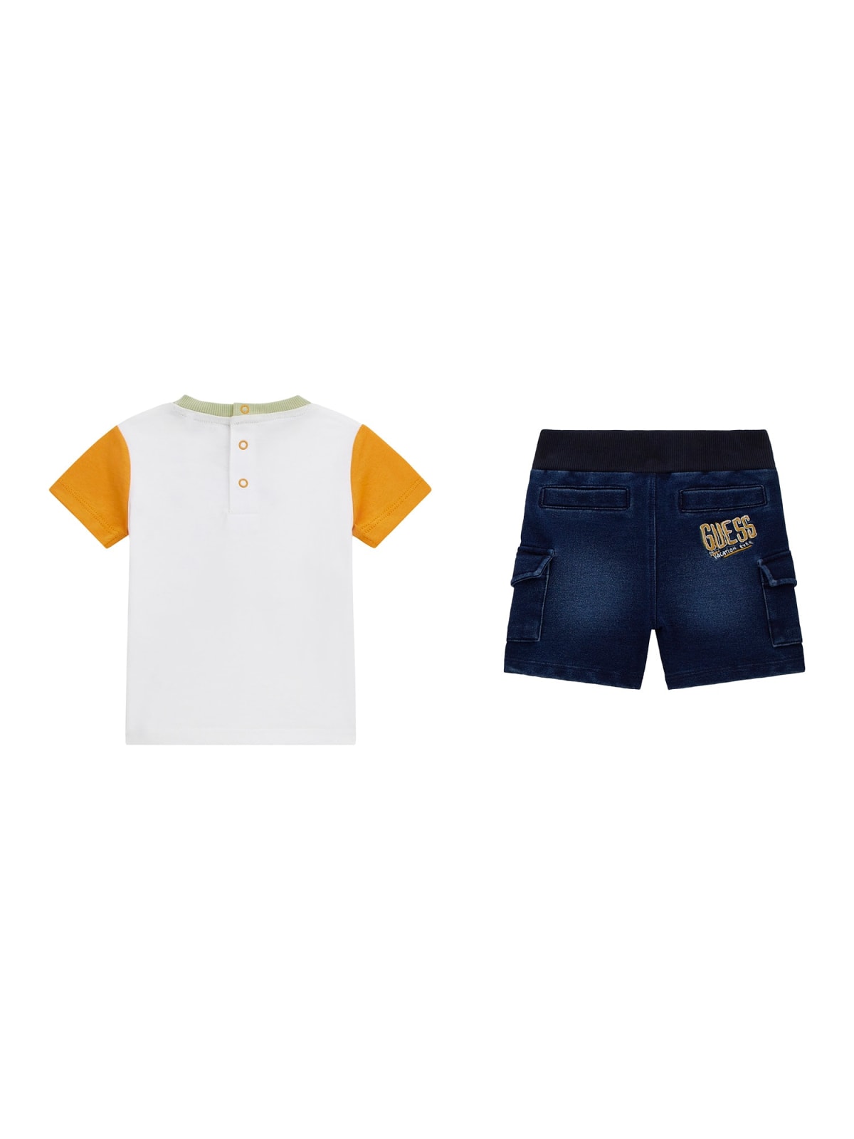 SET SS T-SHIRT+KNITDENIM SHORT