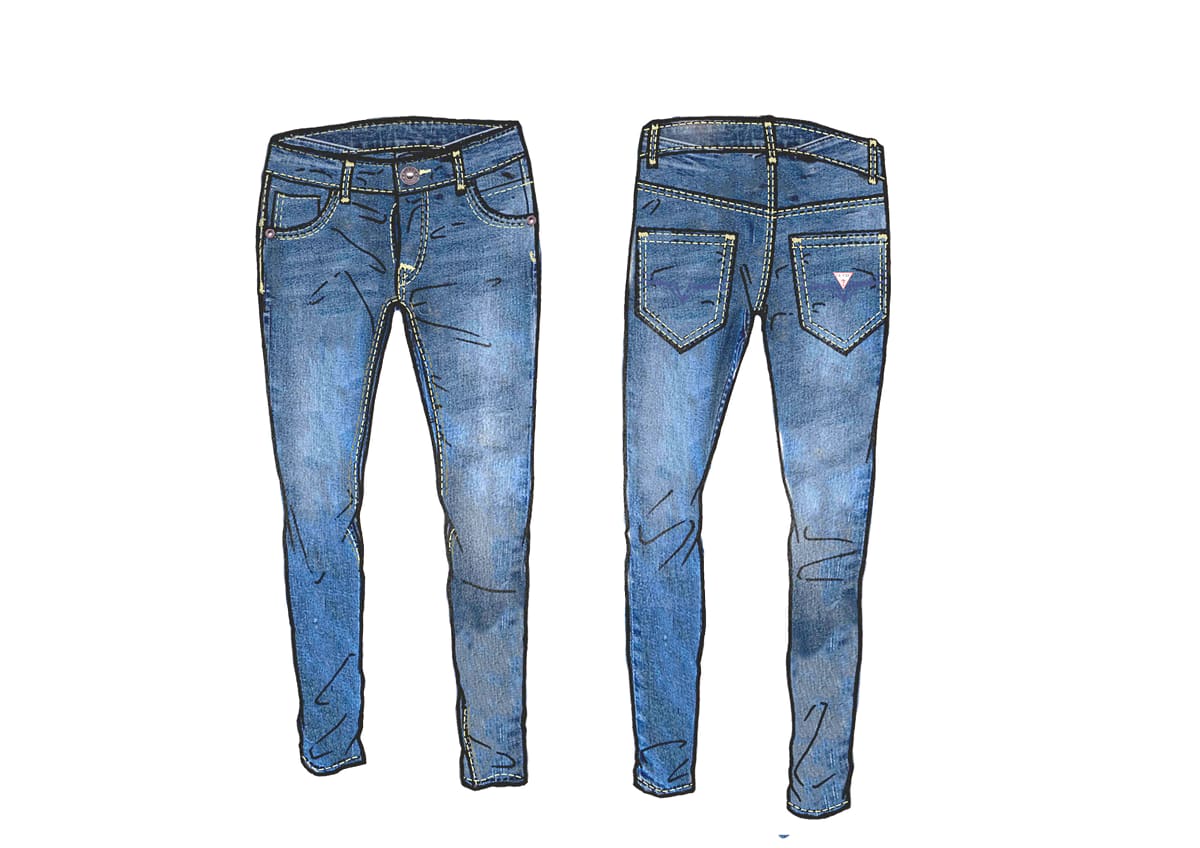 DENIM SLIM FIT PANTS