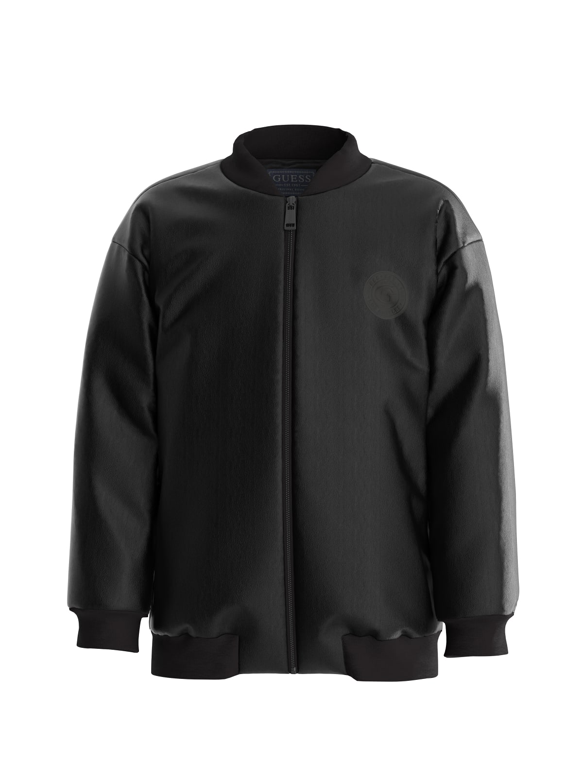 STRETCH PU PADDED LS BOMBER