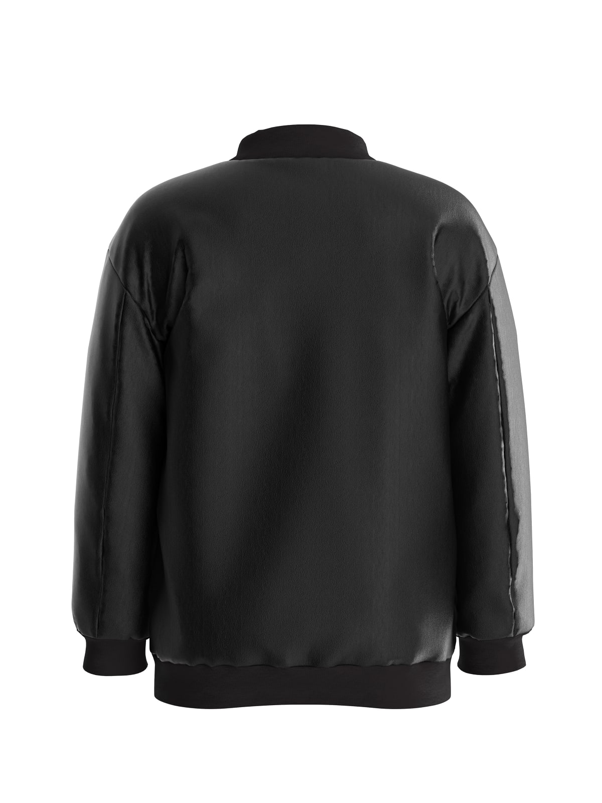 STRETCH PU PADDED LS BOMBER