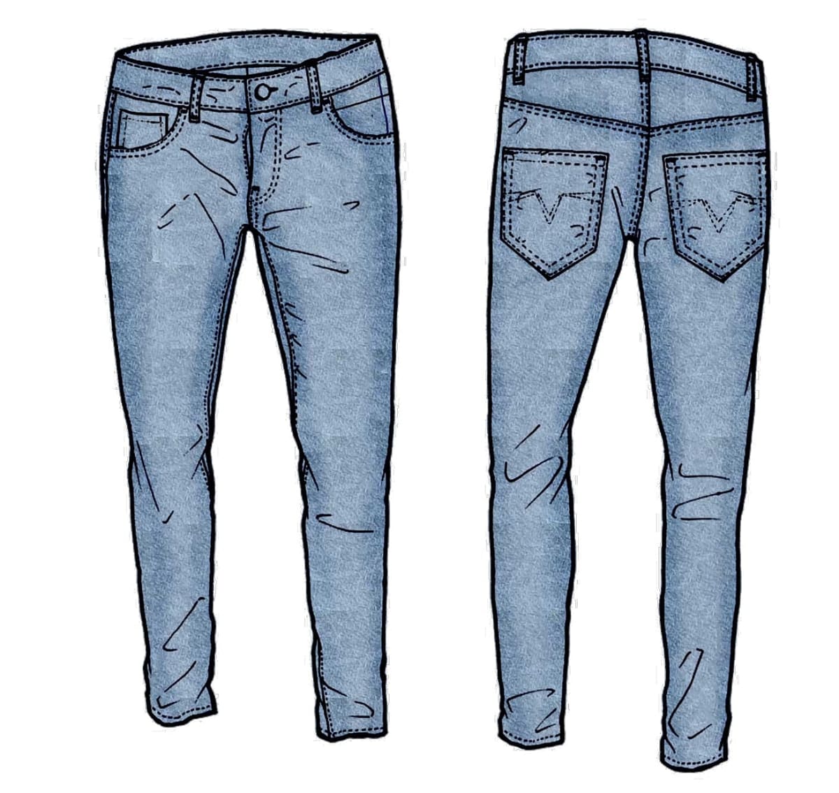 DENIM SLIM FIT PANTS