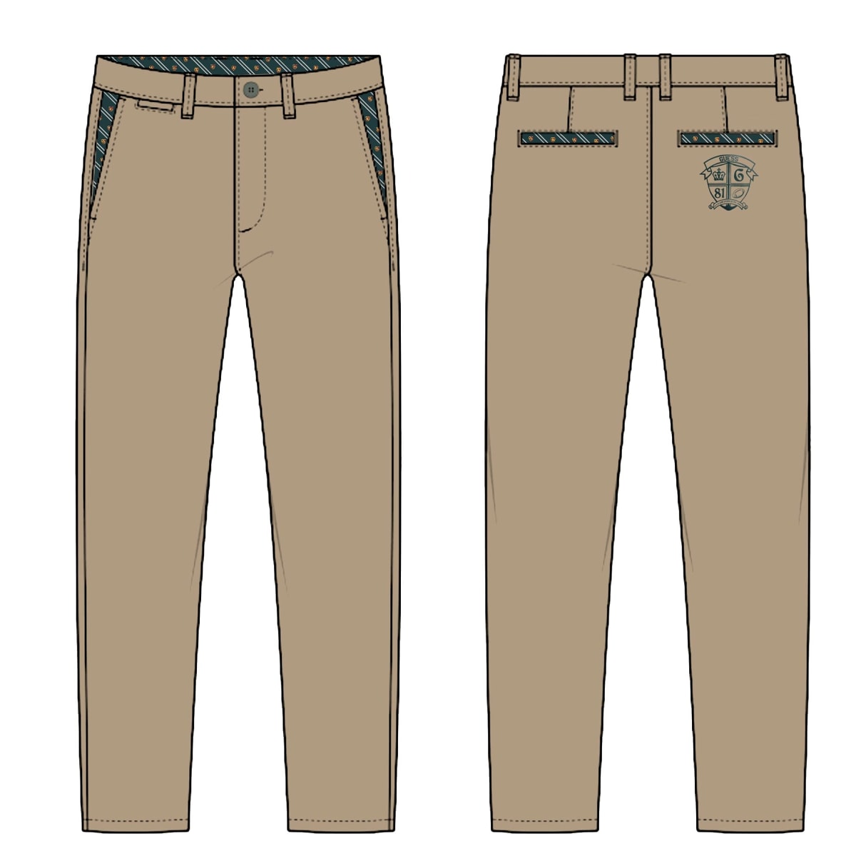 GABARDINE CHINO PANTS