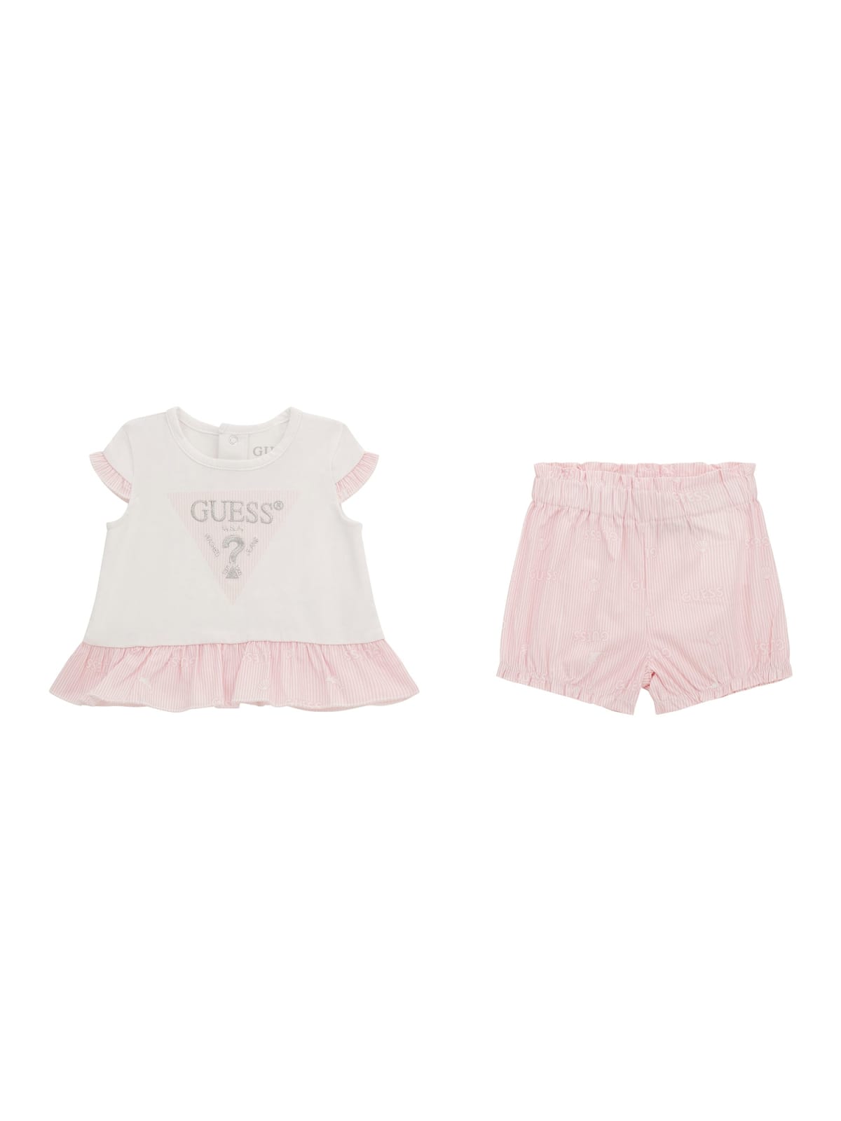 SET SS T-SHIRT+POPLIN SHORTS