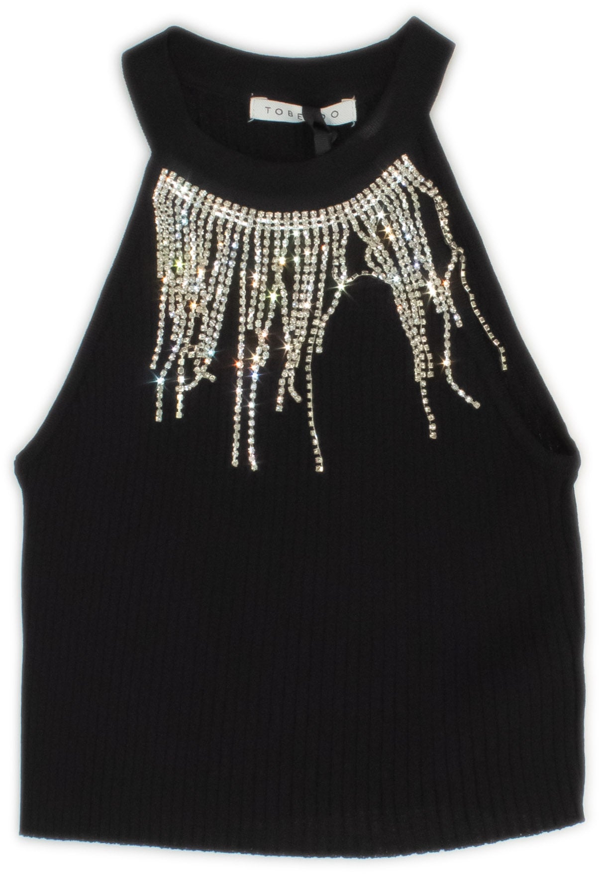 TOP GIROCOLLO CON COLLANA SHINE STACCABILE